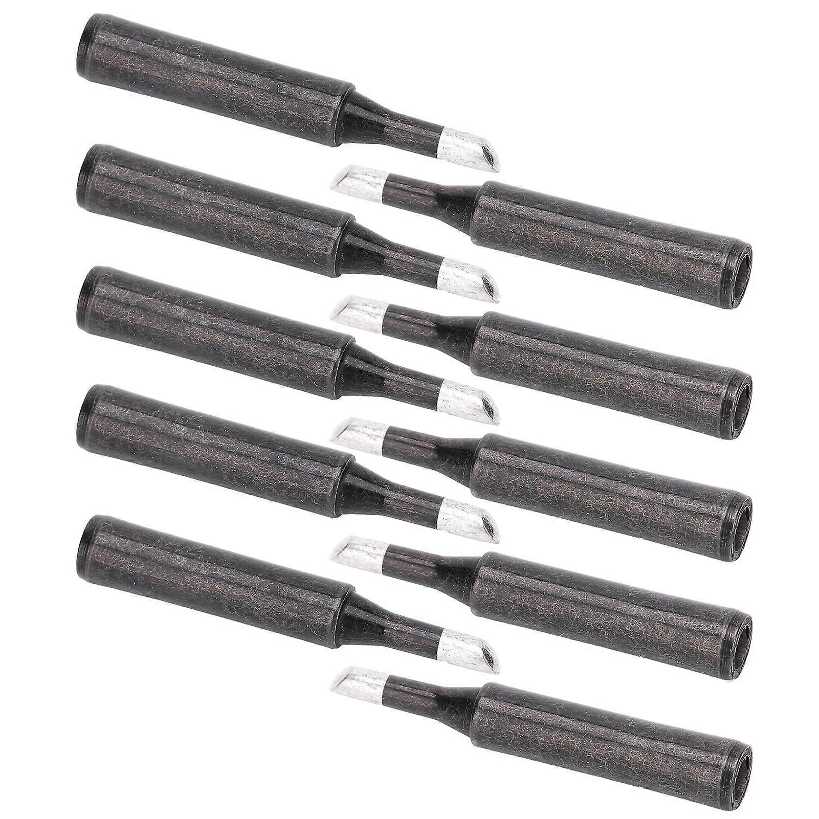10Pcs Welder Solaring Iron Tips Welding Black Inner Heat Type Hardware Tool 900MT4C