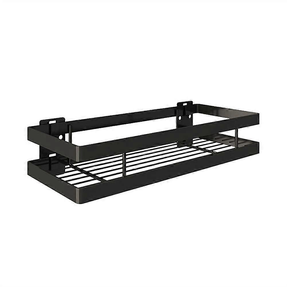 Shower Caddy Black Bathroom Shelf Corner Shower Rack Adjustable 2050 cm Wall Mount Kitchen Storage