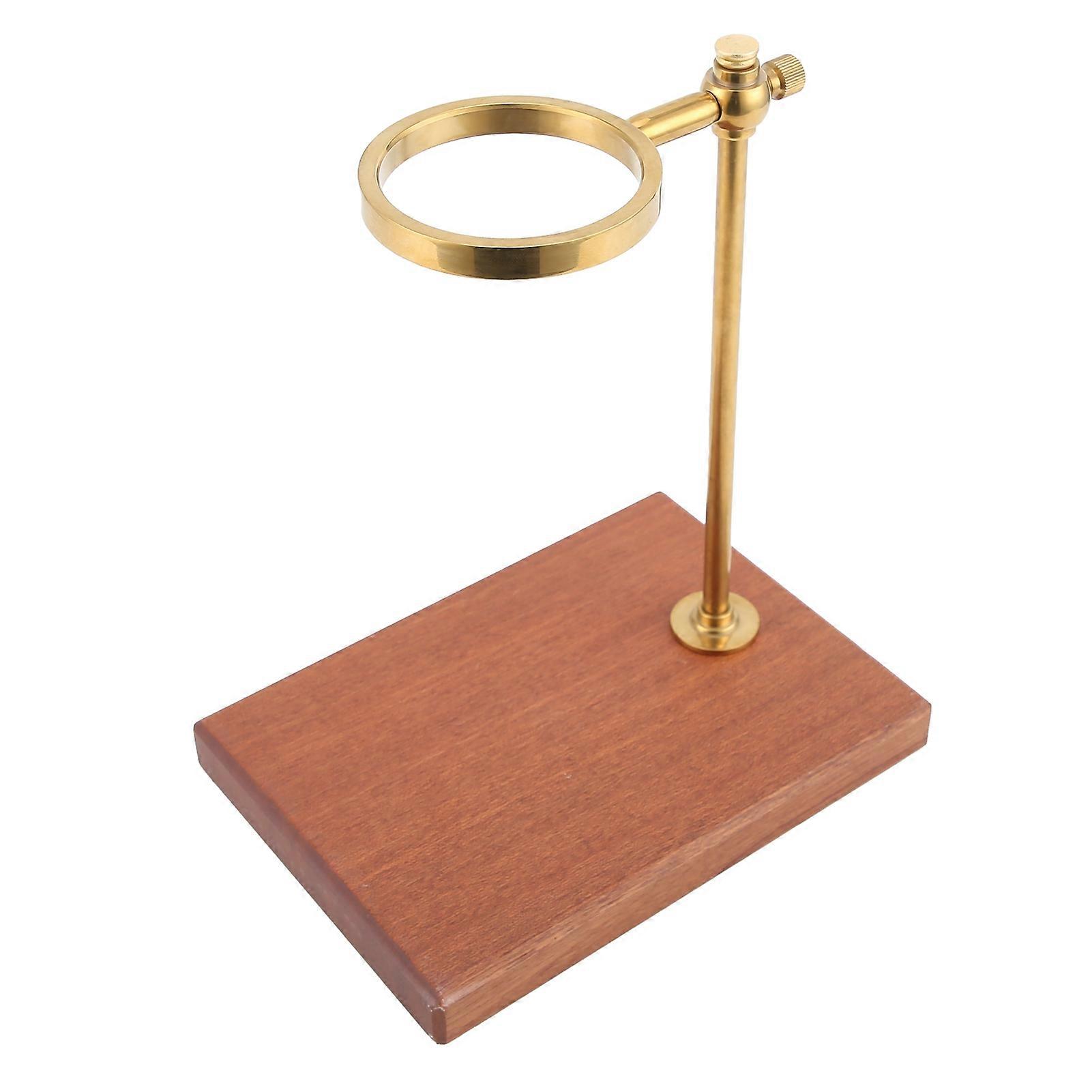 Pour Over Coffee Filter Rack Drip Coffee Cup Holder Stand with Wood Base Adjustable Height