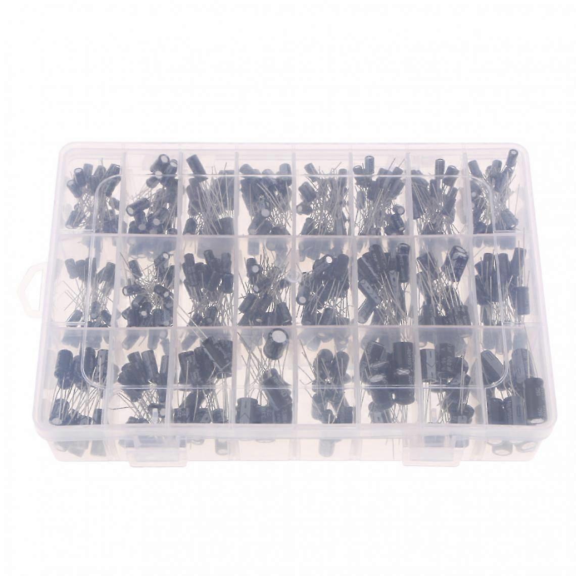 500pcs 0.1uf~1000uf Multilayer Electrolytic Capacitor Assortment With Box
