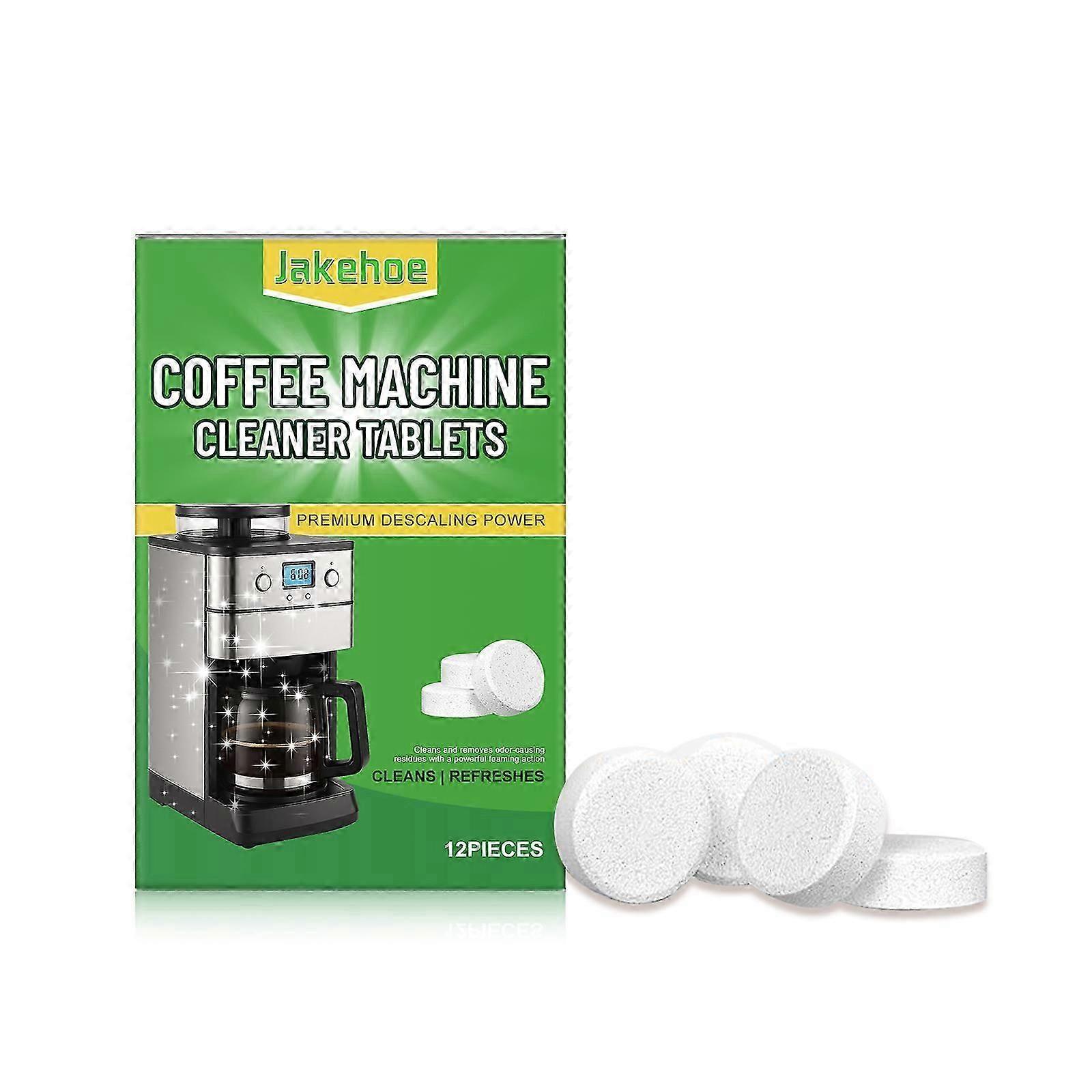 Coffee Machine Cleaning Tablets - Effervescent Scale , Stain Remover, 12pcs for Easy Maintenance