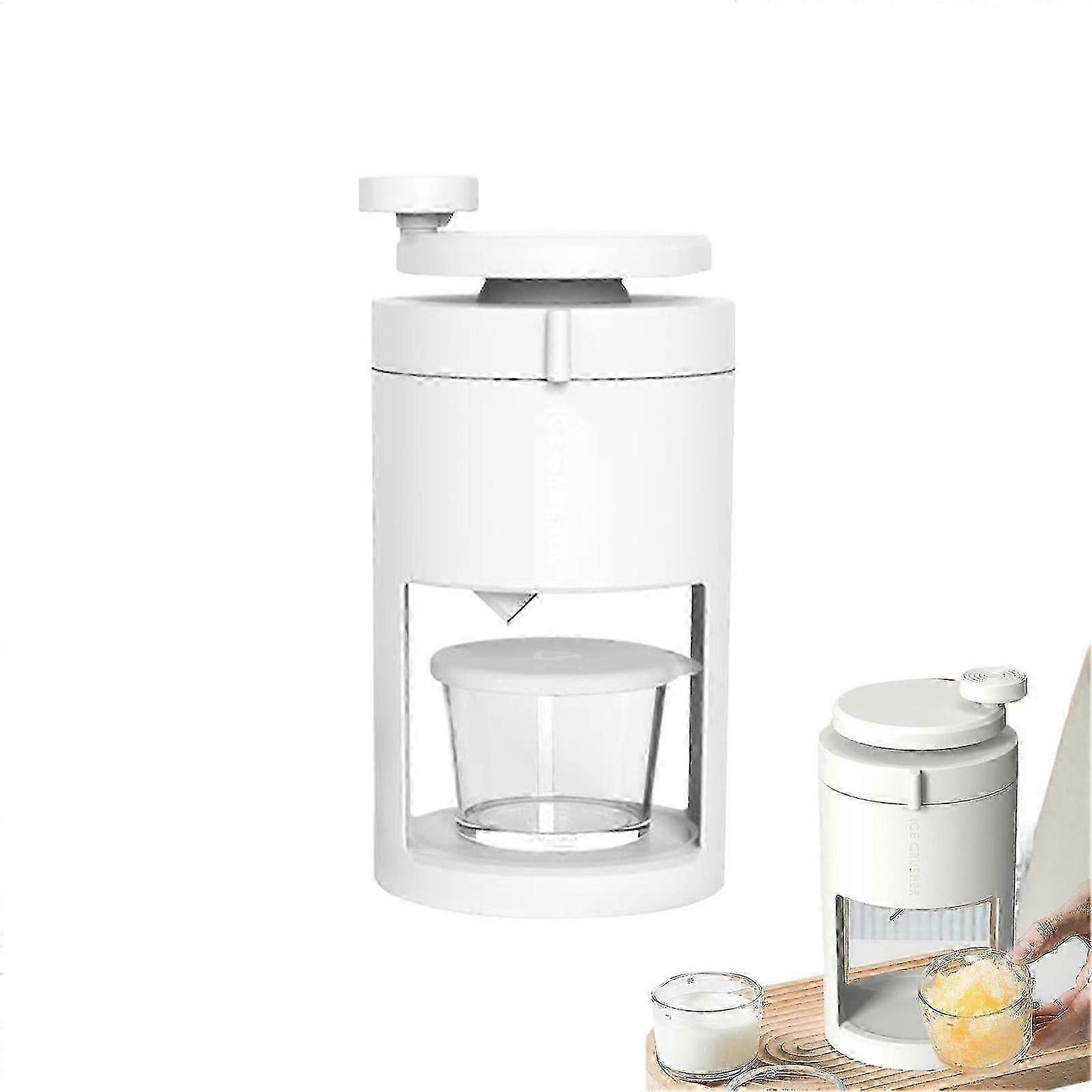 Ice Razor, Manual Ice Breaker Shaved Ice Machine with Hand Crank