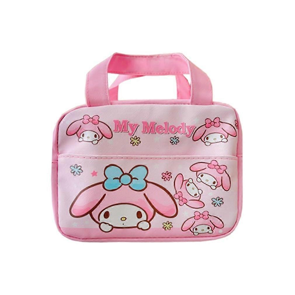 Pink Bunny Lunch Bag Insulated Reusable Lunch Box For Work Women Travel Picnic Container Model C11