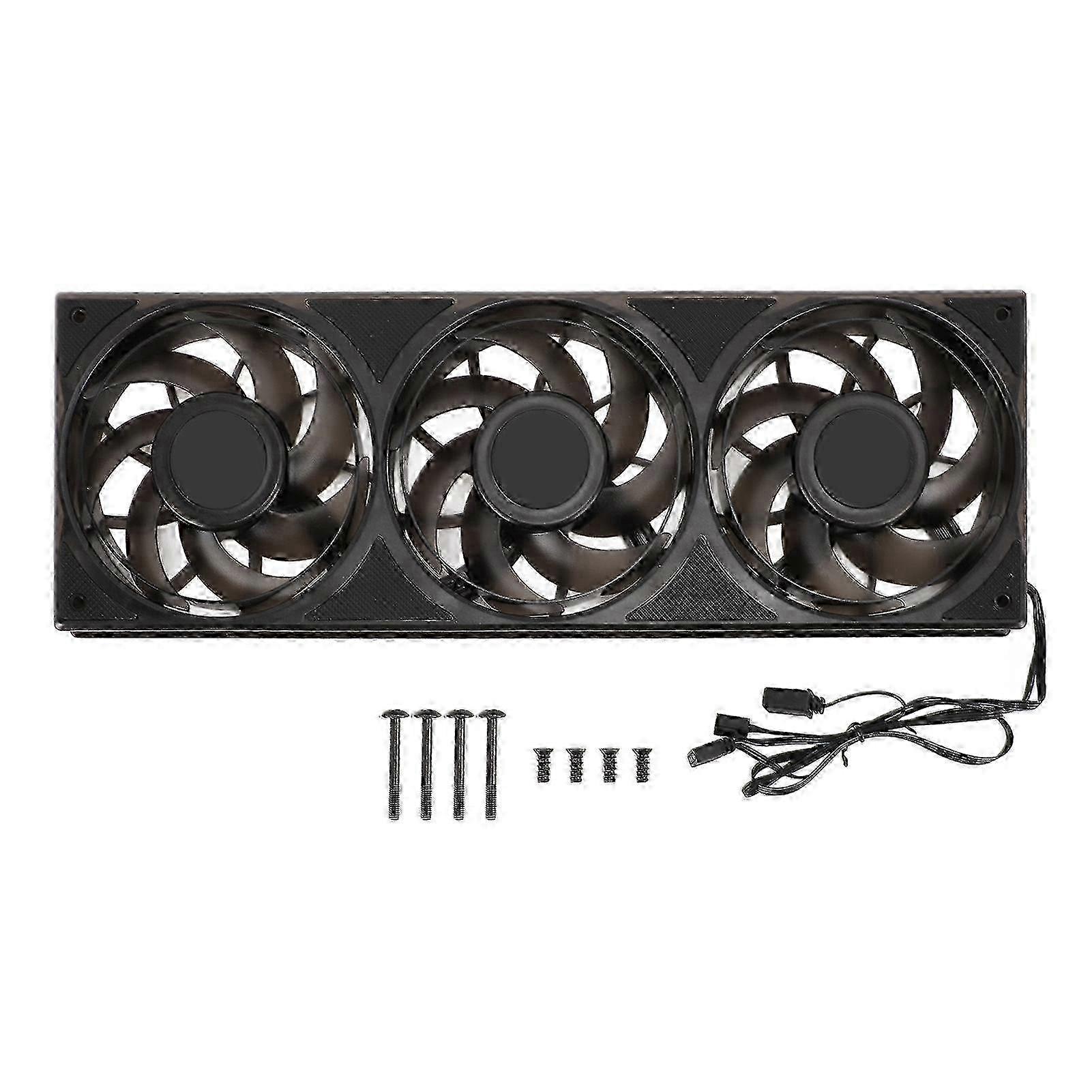 360mm 3 in 1 Computer 5V ARGB 2200RPM 4 Pin PWM MFDB Dynamic Pressure Bearing 7 Blades Quiet Case Cooler Fan for PC 2025