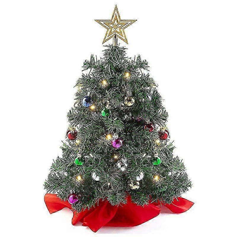 Mini Christmas tree with LED lights Christmas tree decoration Christmas tabletop decorations