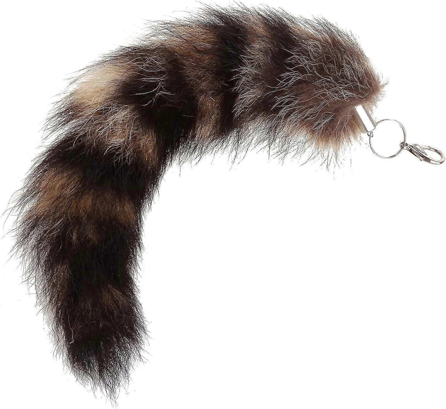 for Key Ring Raccoon Coat Tails Chain Keychain