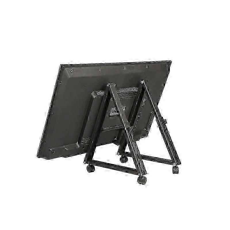 1 Par Rolling TV Stand Mobile TV Stand com rodas para 32-55 polegadas LED LCD Flat &Curved TVs Ângulo Ajustável TV Cart