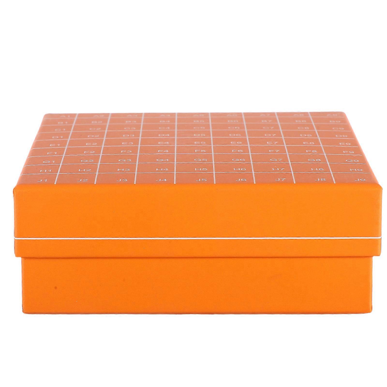 Test Tube Transport Box Versatile Sample Storage For Laboratory Personnel Featuring Flip-Top Lid And 81-Grid Design 1Pack