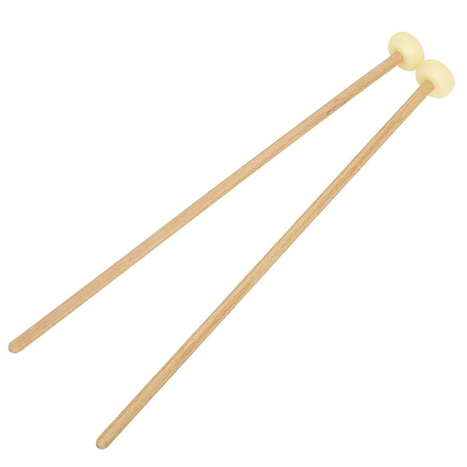 1 Pair Multipurpose Beginner Drumsticks Nylon and Wood Texture for Ensuring Long Time Use and Comfortable Handling  Yellow