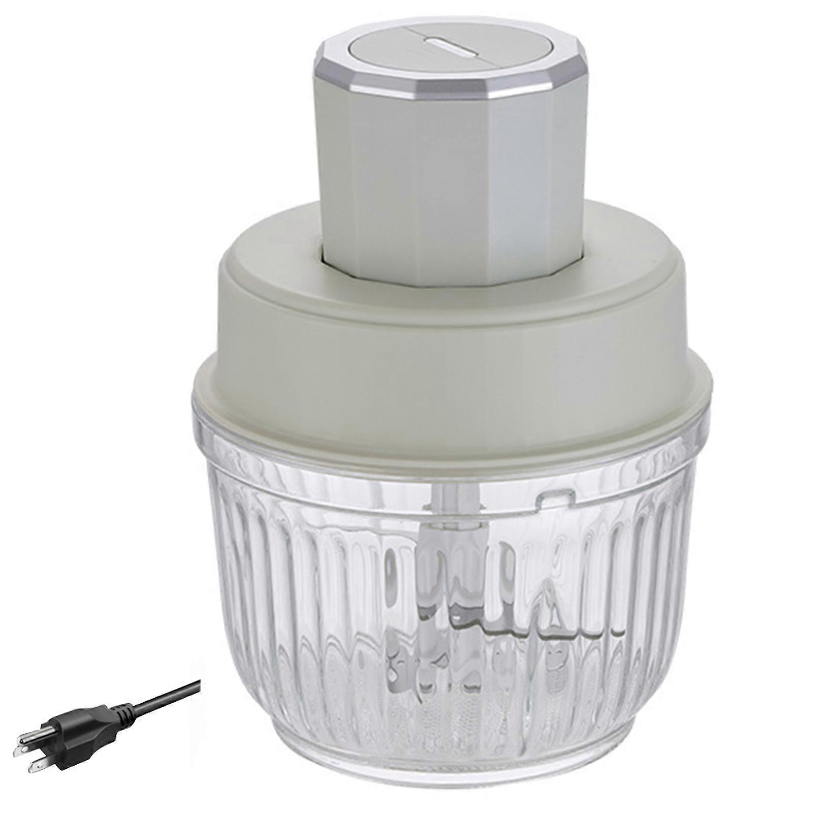 Electric Meat Grinder Household Automatic Multifunctional Machine Intelligent Cooking Machine Vegetable Grinder  Light Green