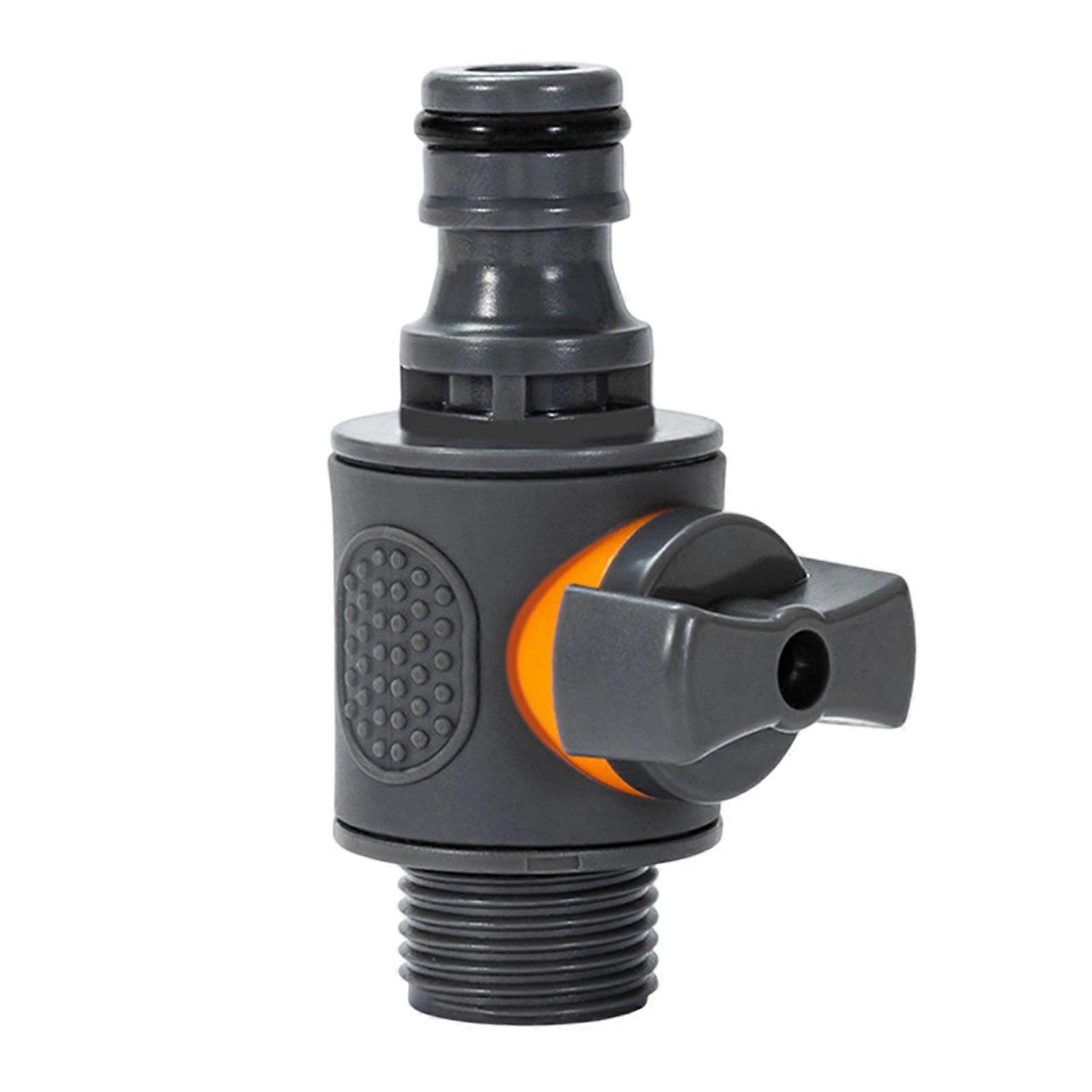 Heavy Type Quickly Release Couplers External Thread With Shutoff Switches For Efficient Garden Pipe Connection Multicolor