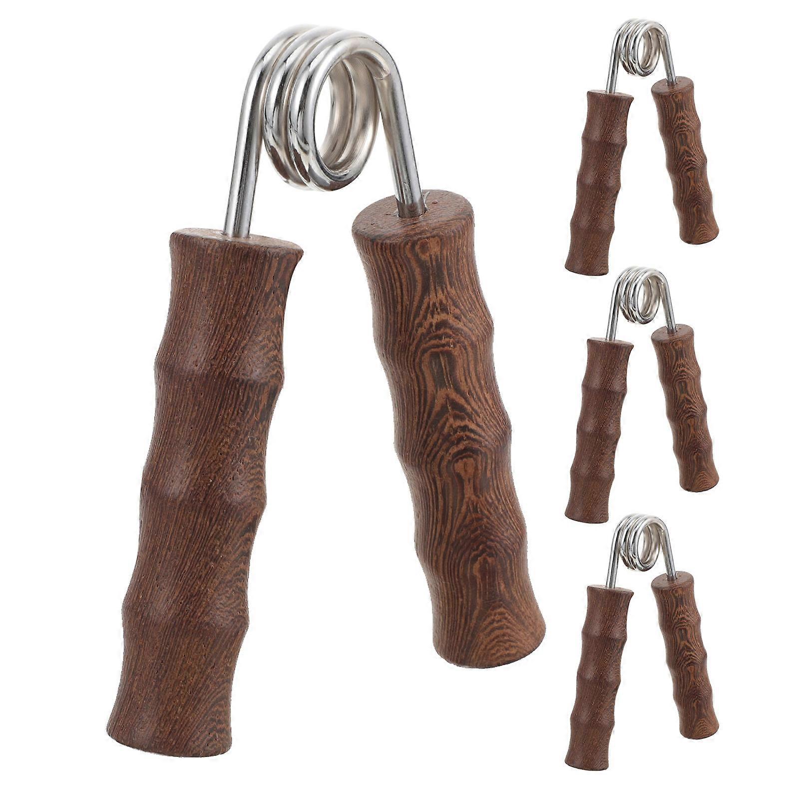 Grip Strength Trainer Wooden Hand Gripper for Hand Exercise 4Pcs