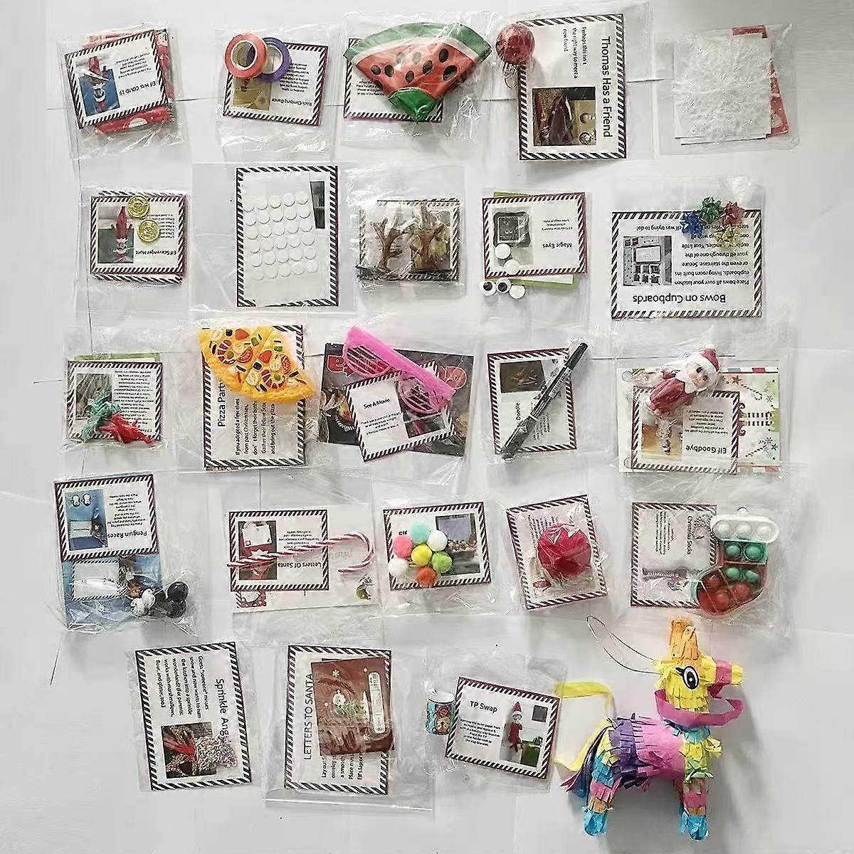 Elf Kit 24 Days Of Christmas 24-Day Countdown Blind Box Elf Set Calendar New