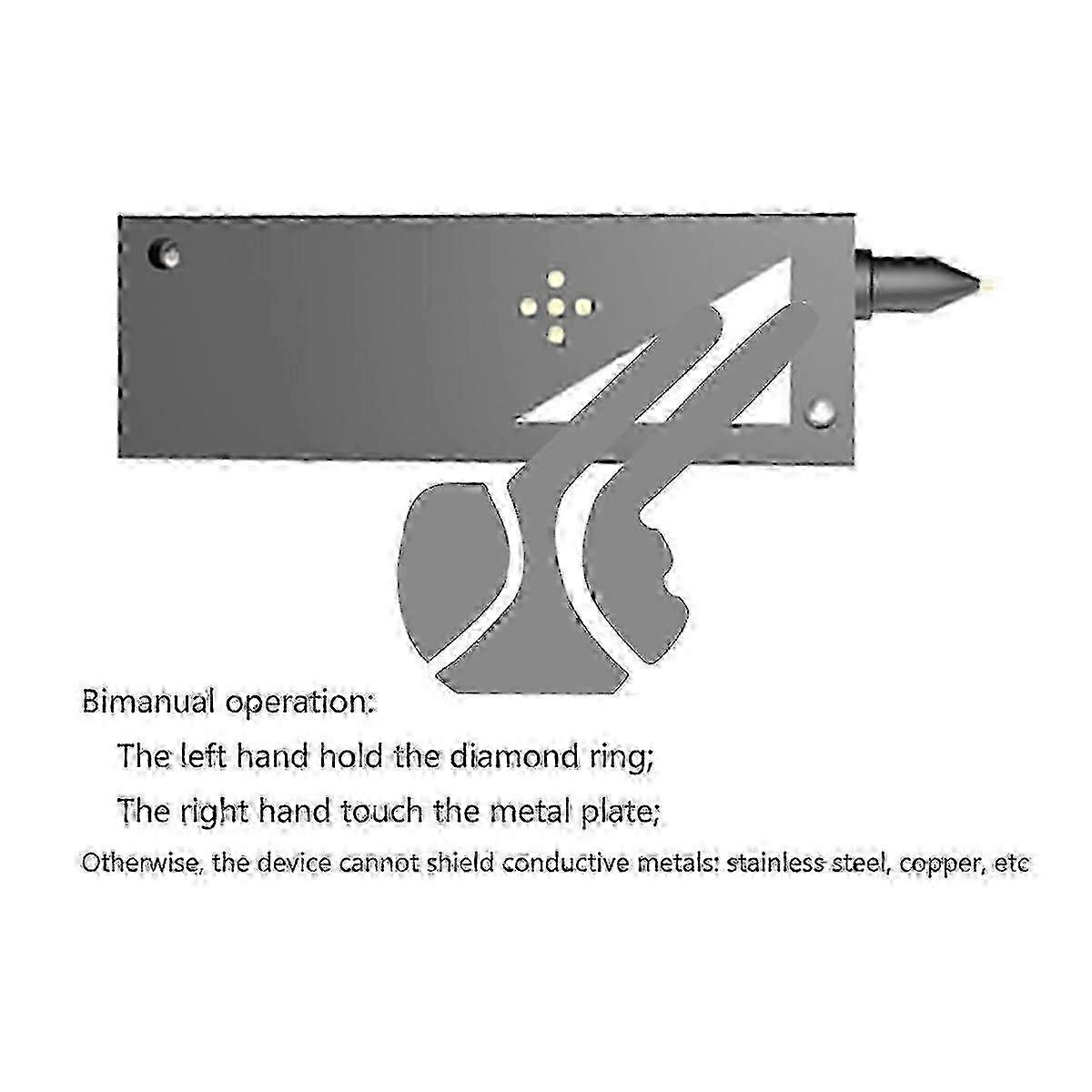 Diamond Tester + 40X Jewelers Loupe, Gemstone Testing Tool, USB Powered, Diamond Selector for Novice