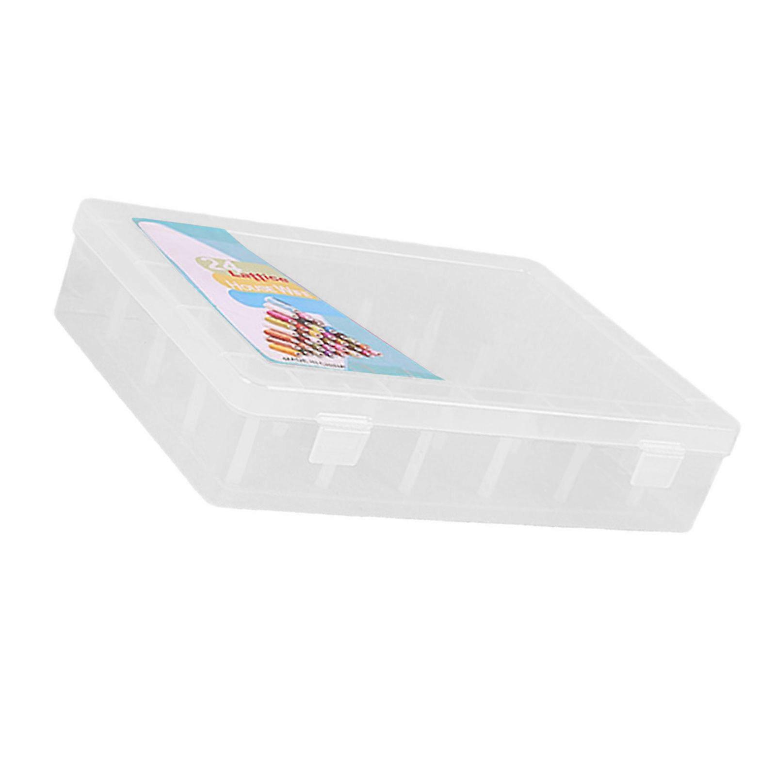 Clear Thread Spool Box 42 Spool Storage Case Thread Bobbin Storage Box Sewing Thread Organizers Container Sewing Supply  Clear