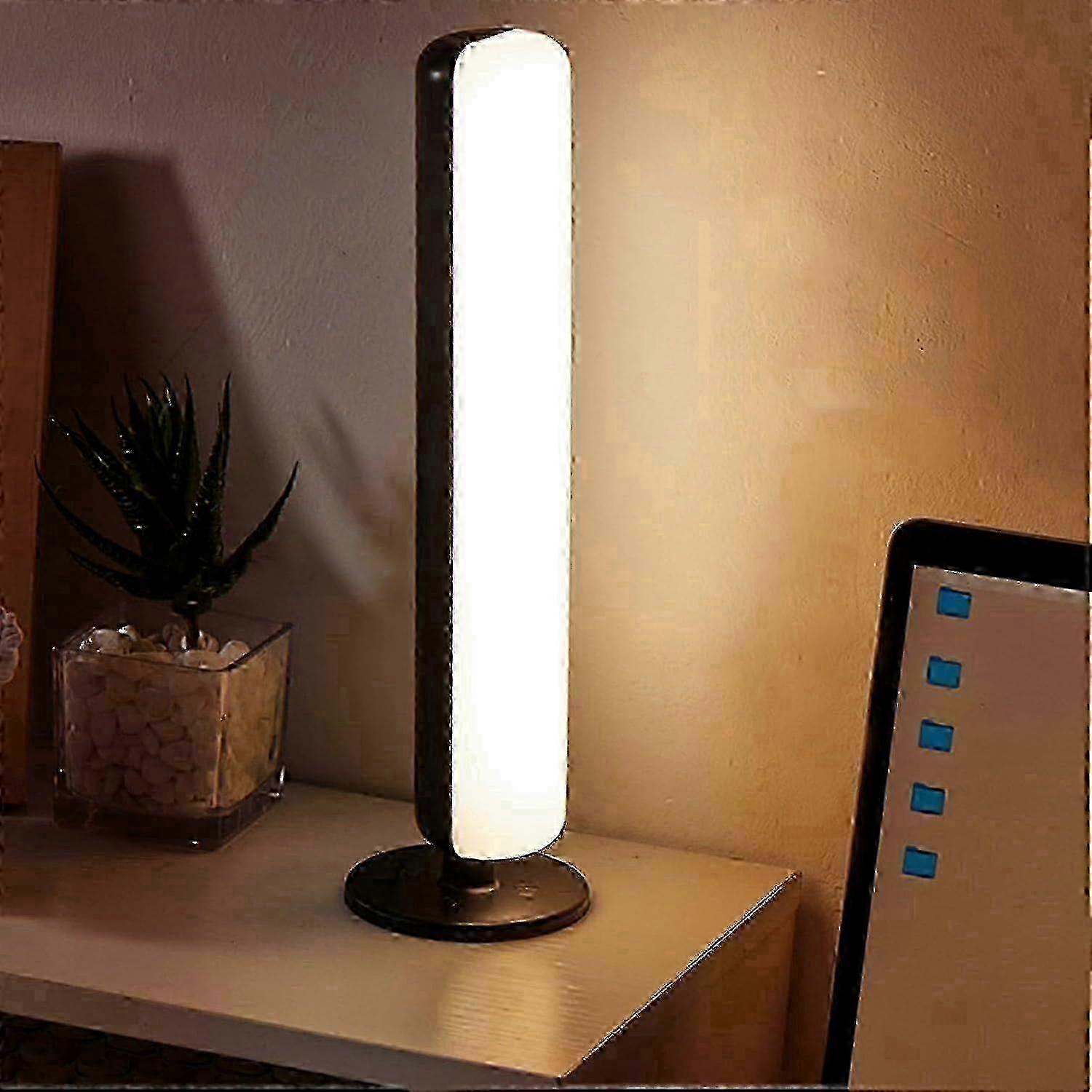 Intelligent Voice Control Light with Base Night Light 4-Level Brightness Rechargeable Sleep Bedside