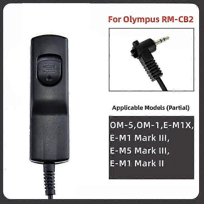 RM-CB2 Remote Switch Shutter Release Kabel til Olympus E-M1 Mark III, E-M5 Mark III