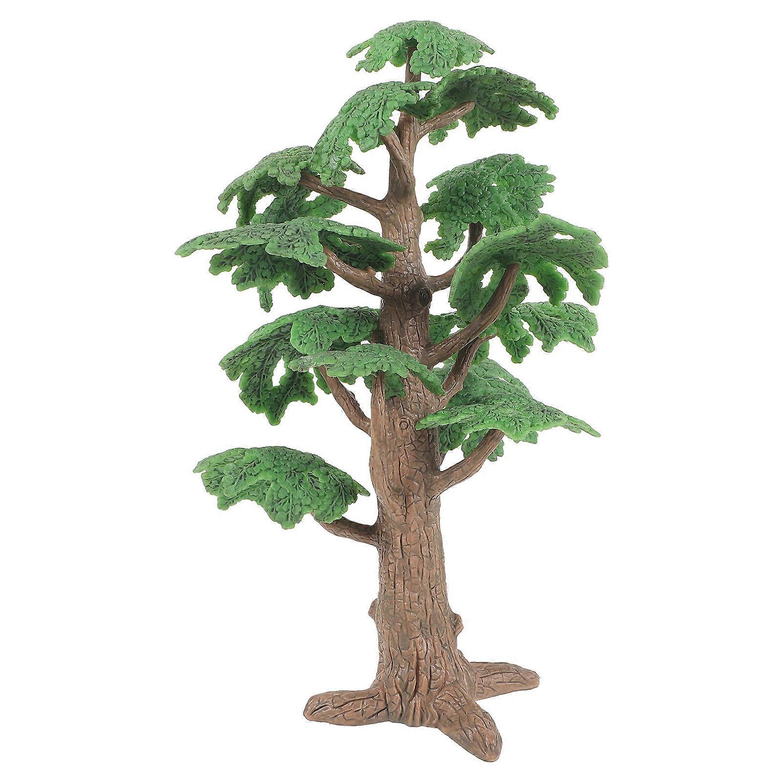 1PC Simulated Landscape Tree Model Mini Pine Tree Cypress Model Funny Kids Tree Toy Tree Decor Vivid Fake Tree Model for Home Office Decor Size L
