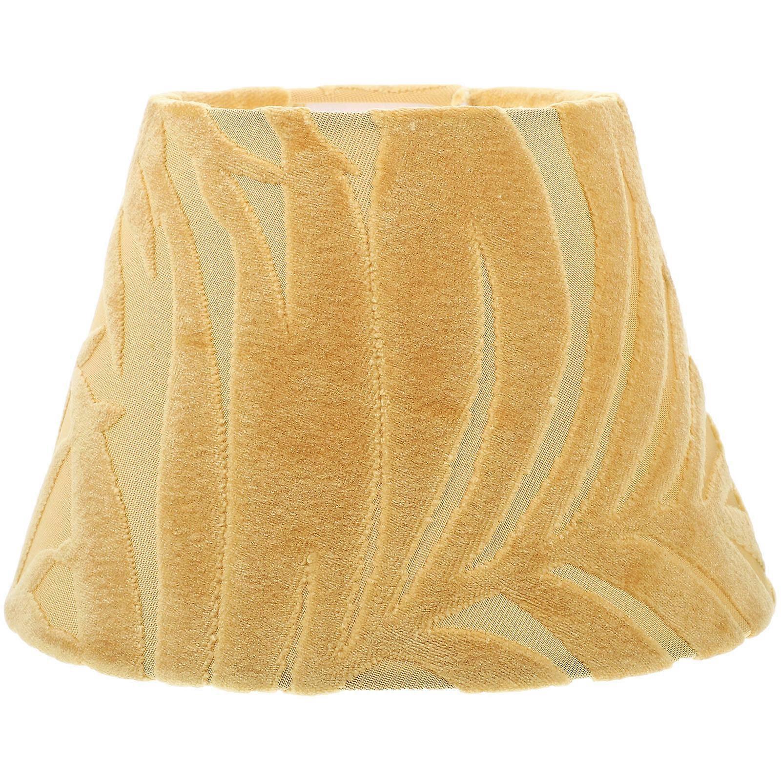 Decorative Fabric Lamp Shade for Desk Lamp Yellow Replacement