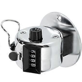 Manual Press Counter Easy Carry Handheld Clicking For Inventory Sports Event Durability Metal Construction Multicolor