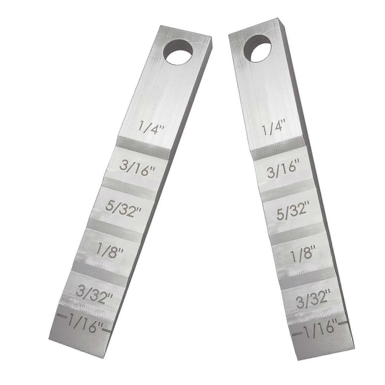 Stainless Steel Multipurpose Step Wedge Gauge Precise Pipe Spacing Measurement Device For Workshops And Mobile Technicians Multicolor