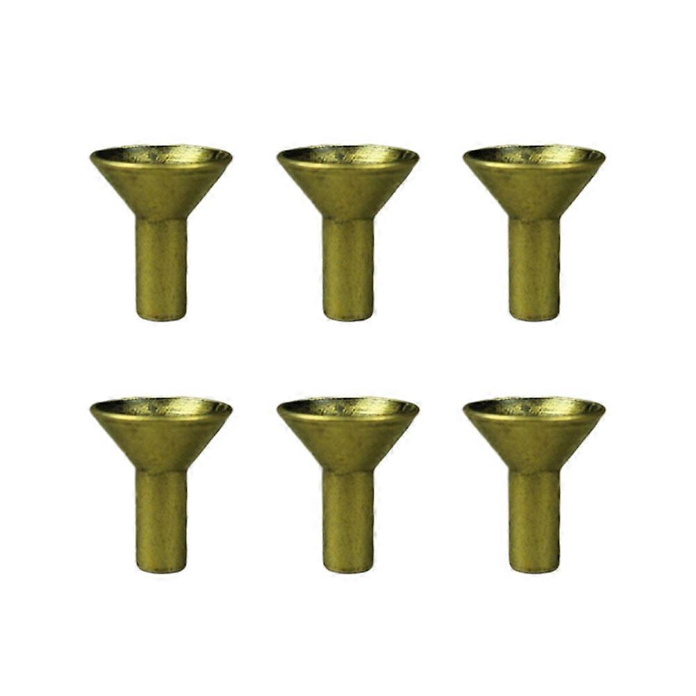 6 Pcs Creative Metal Filter Shape Censer Holders Retro Cucurbit Core Incense Stick Rack for Backflow Burner (Small Size)