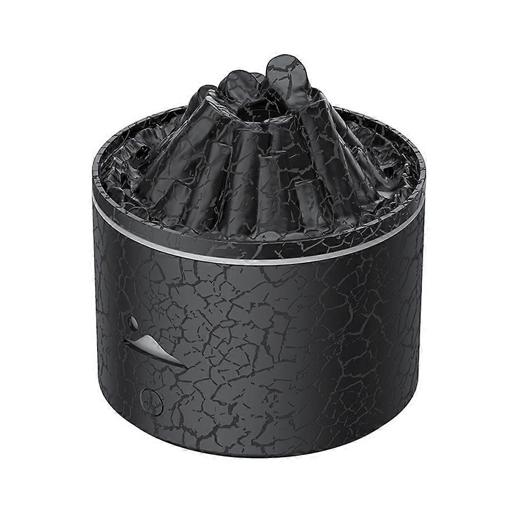 180ml Essential Oil Diffuser, Volcano Humidifier with Flame Aroma,B