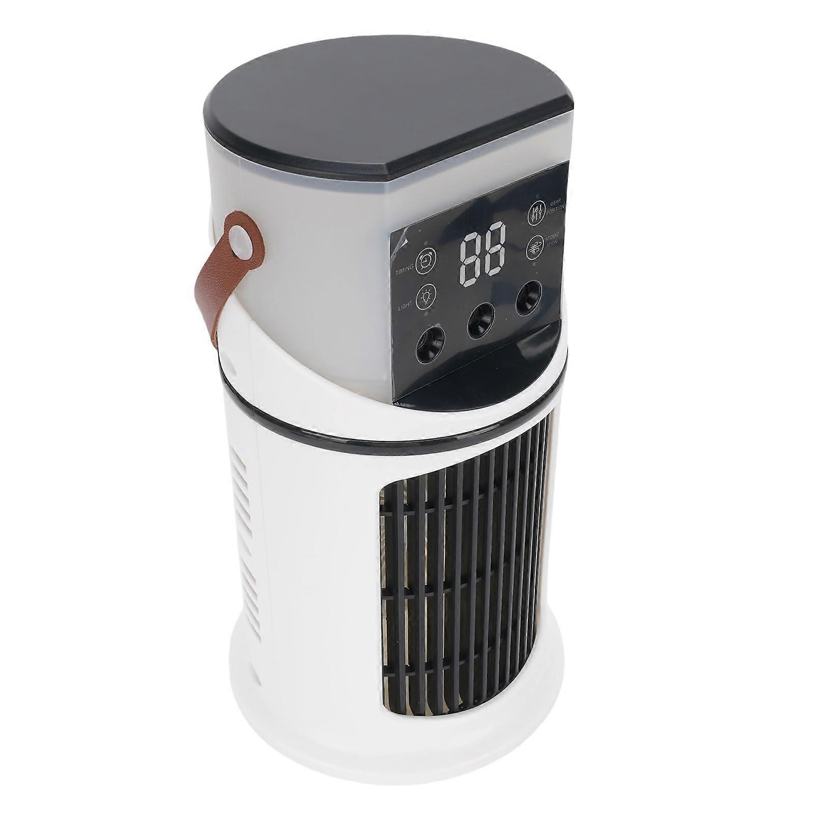 Portable Air Cooler Fan with Nano Mist, Large Water Tank, Low Noise and LED Light for Home