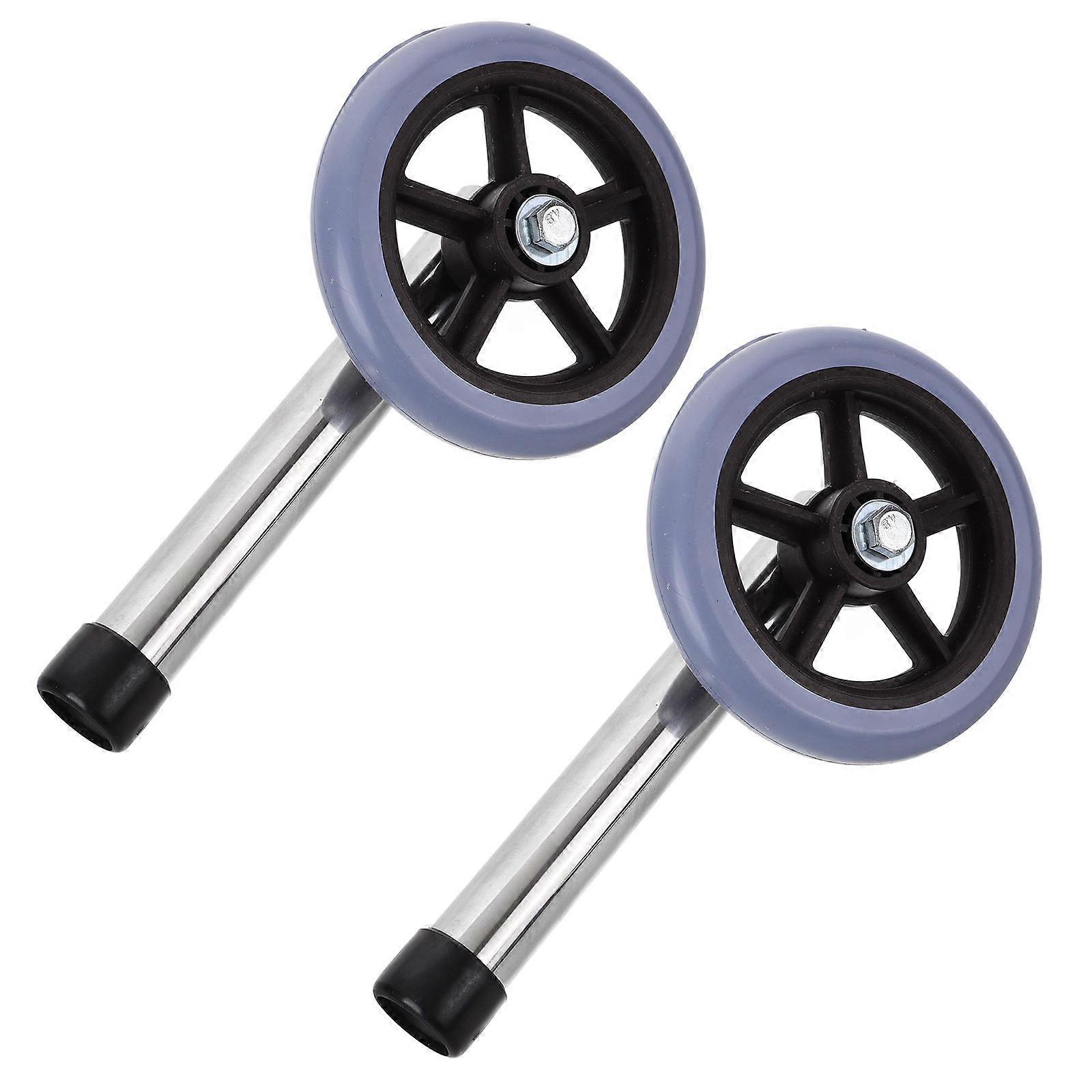 Walker Front Wheel Replacement for Walking Aid 1Pair Heavy Duty Wheels
