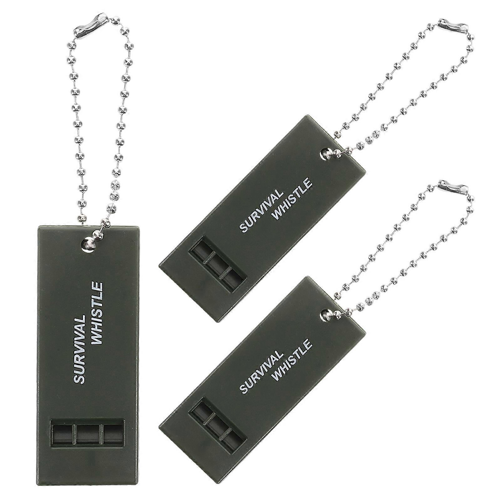 Safety Survival Whistle 12 Pcs Emergency Signal Tool For Outdoor Enthusiasts With Beaded Chain Loud Sound