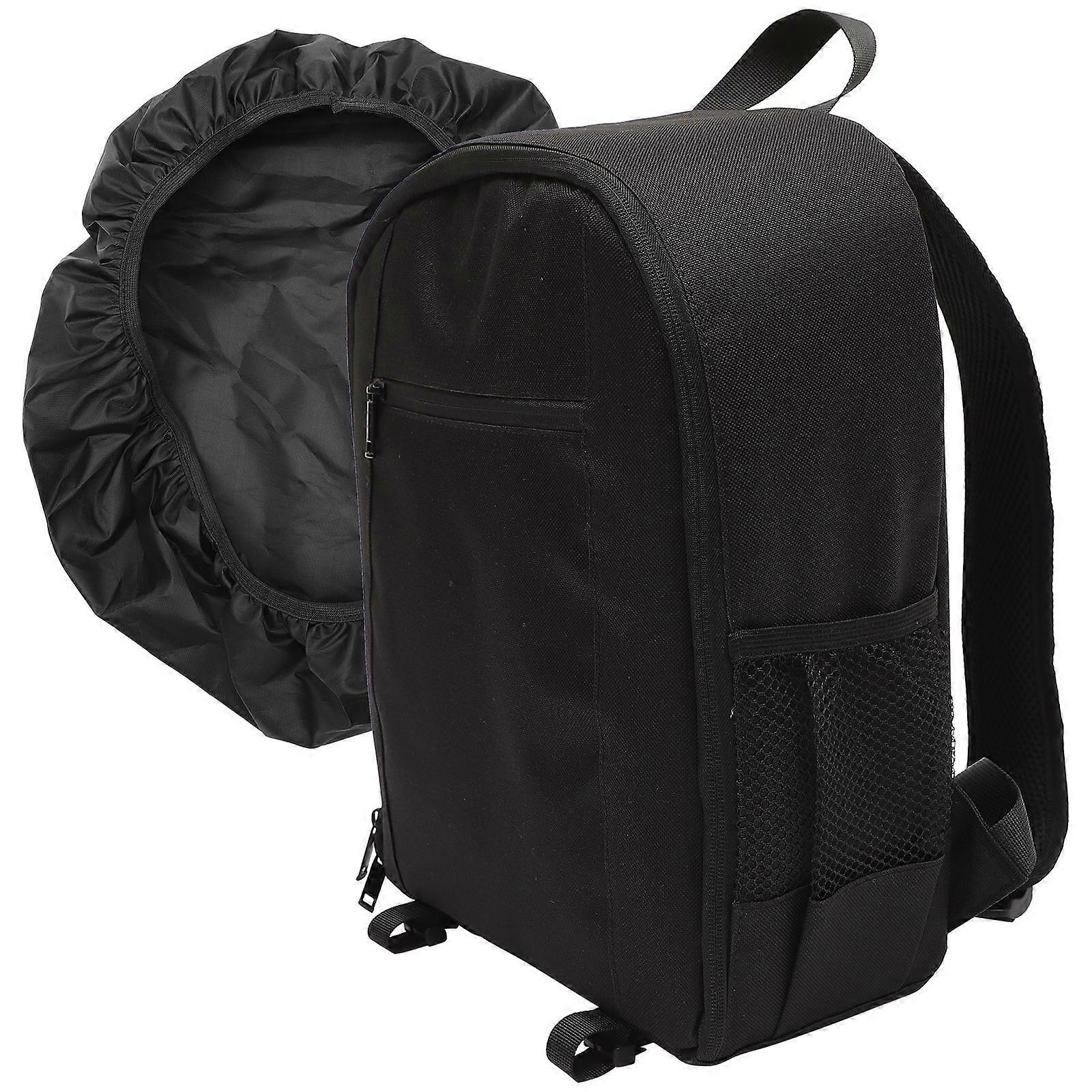 Camera Storage Bag Backpack Large Capacity for Storage Use Black Oxford