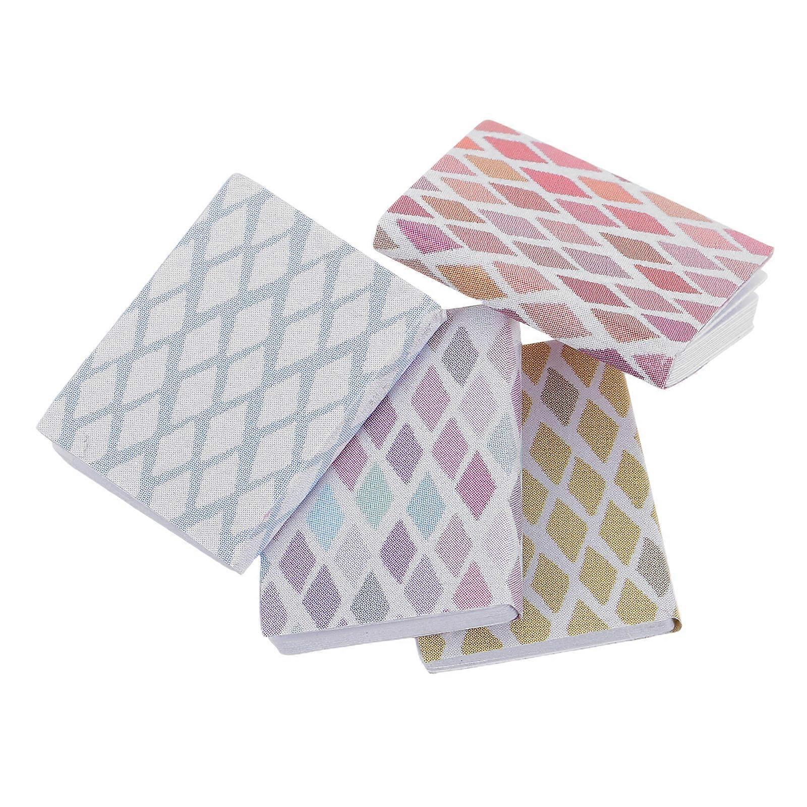 Miniature Dollhouse Book Collection for Crafts 4Pcs Paper Tiny Books