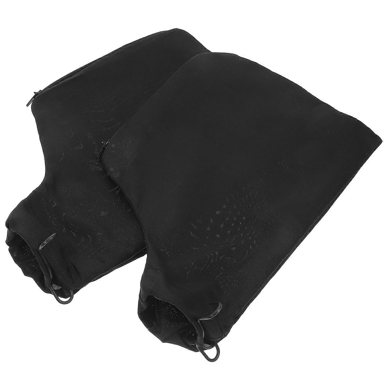 Sawdust Collector 2Pcs Black Zippered Design Designed For Aluminum Cutting Machines Providing Efficient Dust Containment