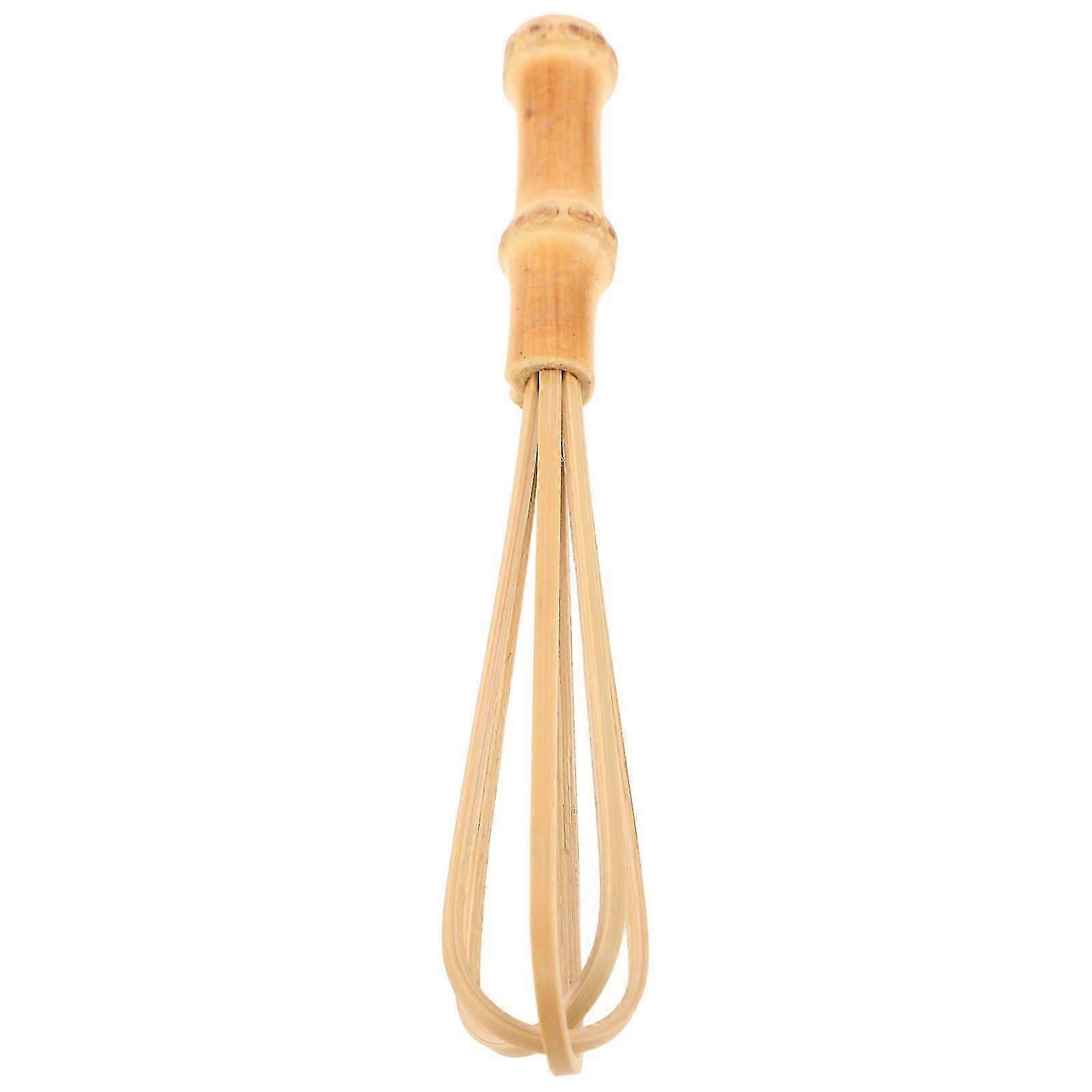 Bamboo Mixing Whisk For Baking Home Kitchen Use Compact 1Pack Edition 1128