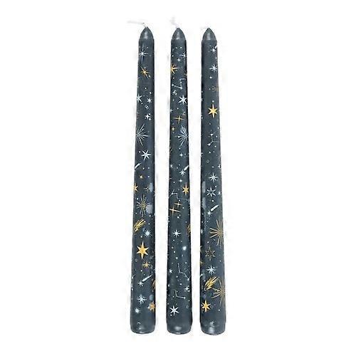 Something Different Starry Night Taper Candle (Pack of 3)