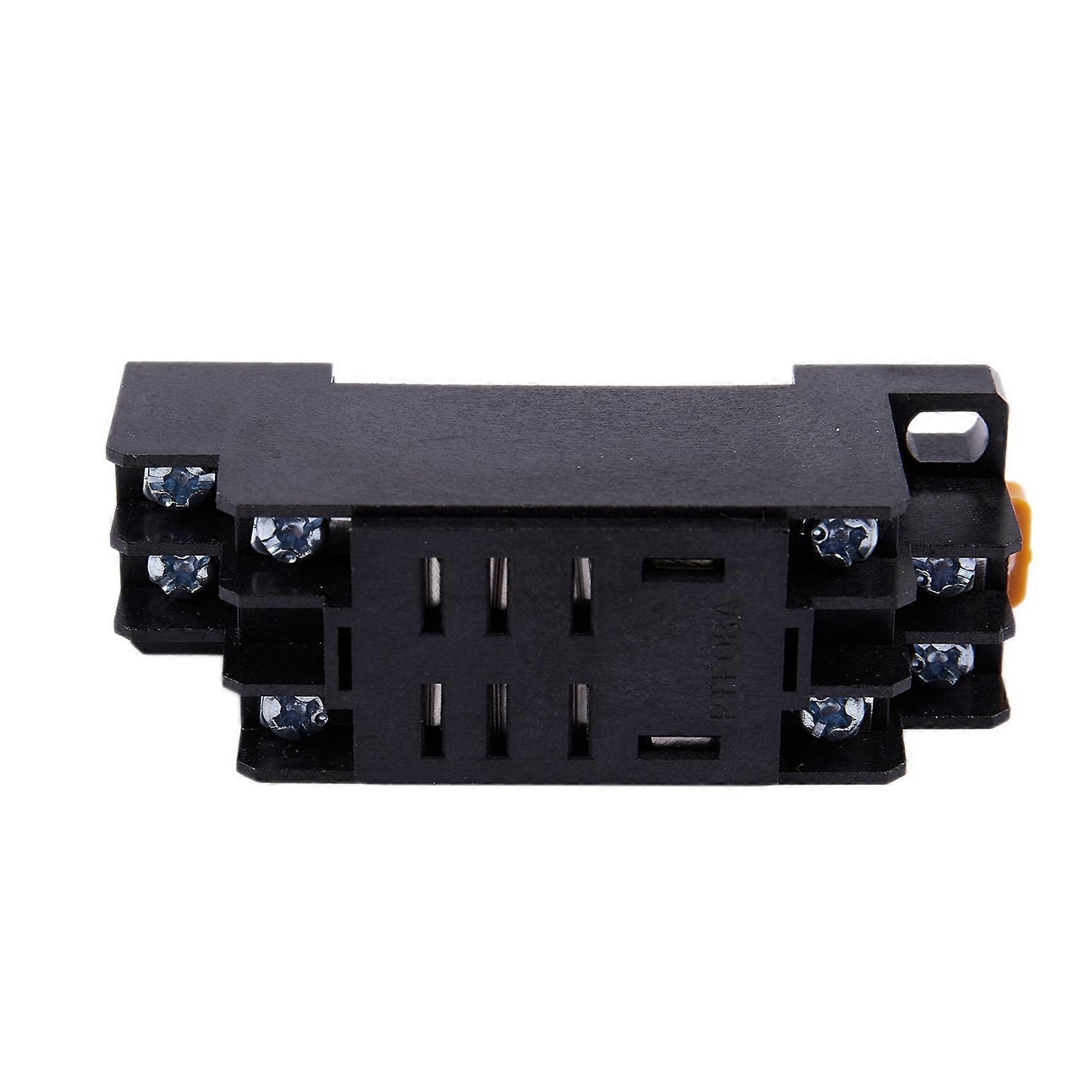 6X 12V DC Coil Power Relay DPDT LY2NJ HH62P-L JQX-13F 10A with PTF08A Socket Base