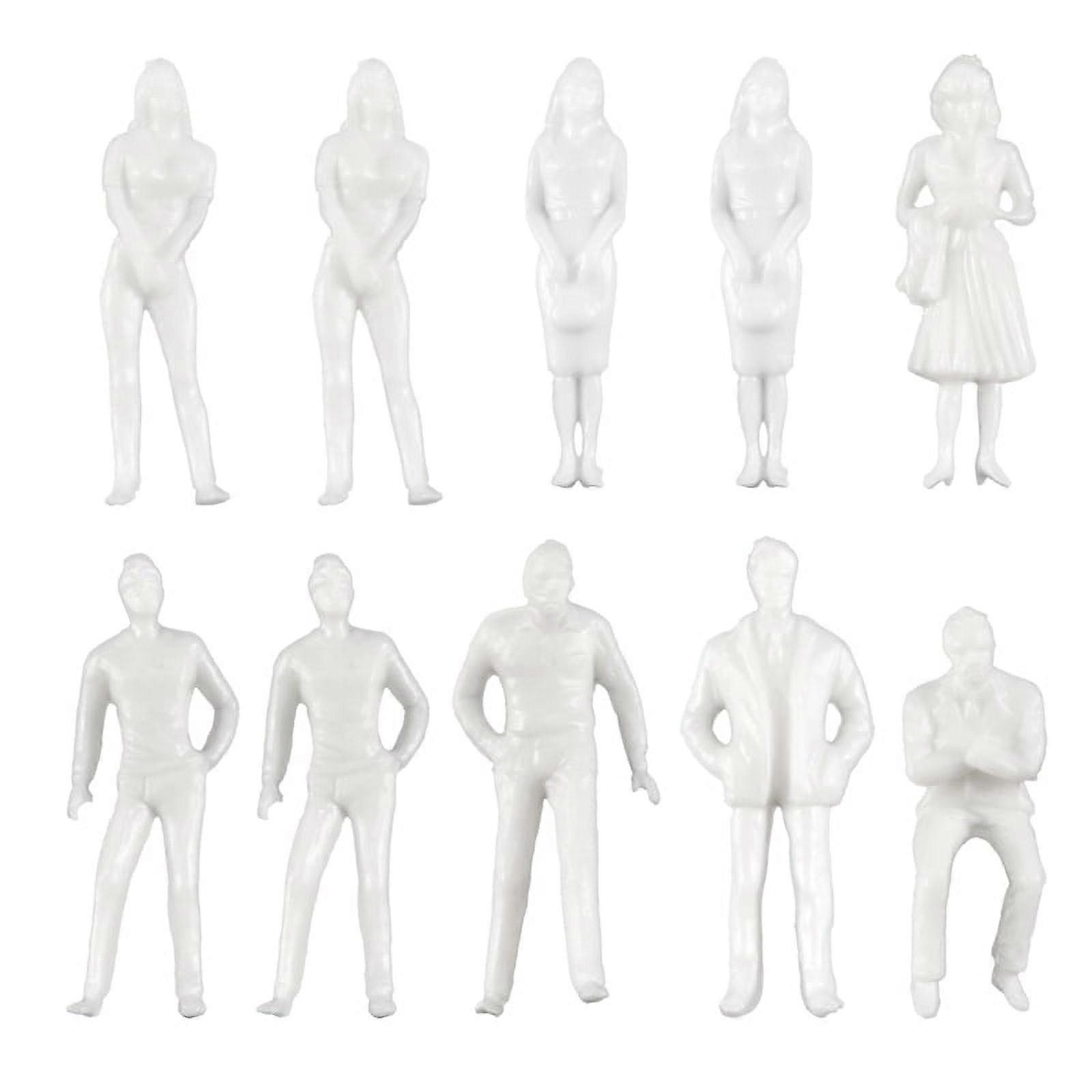 1:50 White Figures Architectural Model Human Scale HO Model ,10 Pcs