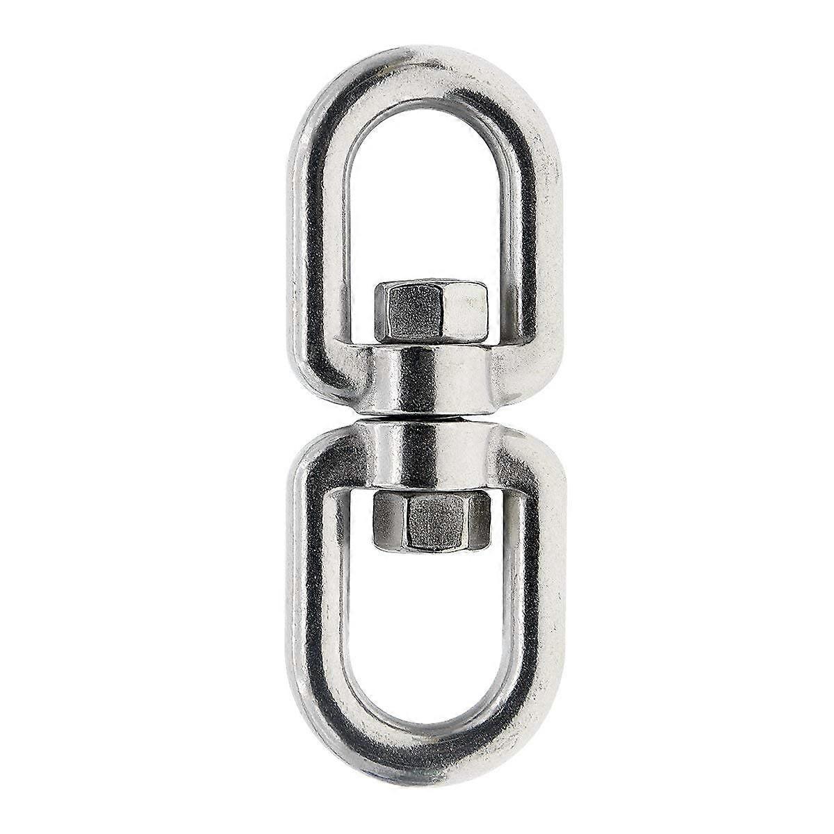 Swivel Eye Ring 304 Stainless Steel M10 Eye to Eye Connector for Marine Mooring 360° Rotation