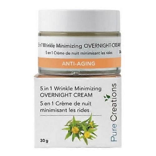 Pure Creations Anti-Aging 5-In-1 Wrinkle Minimizing Overnight Cream, 30 Grams