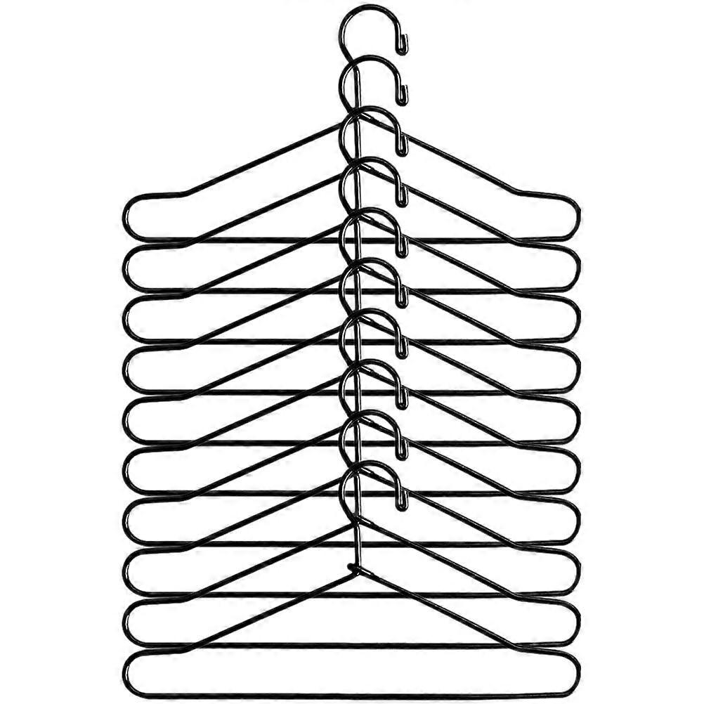 Durable Iron Mini Doll Clothes Hangers for Doll Clothes Set 10Pcs