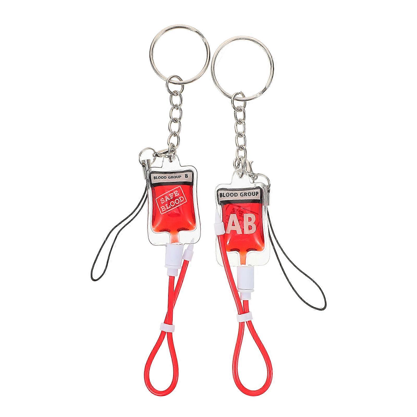 Keychain Type Keychain for Holding Use 2Pcs Pendant