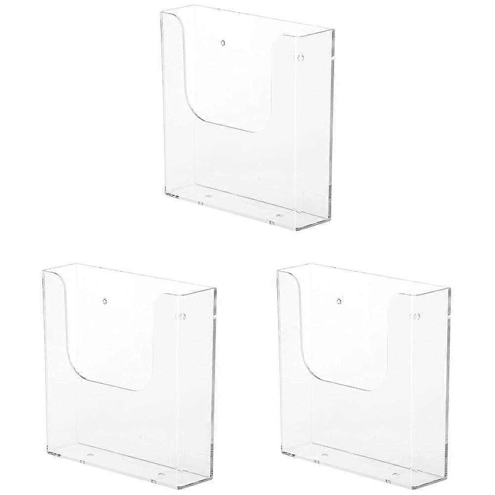 Wall Mounted File Organizer Transparent Wall Mounted File Holder Folder A5 File Holder for Home Office