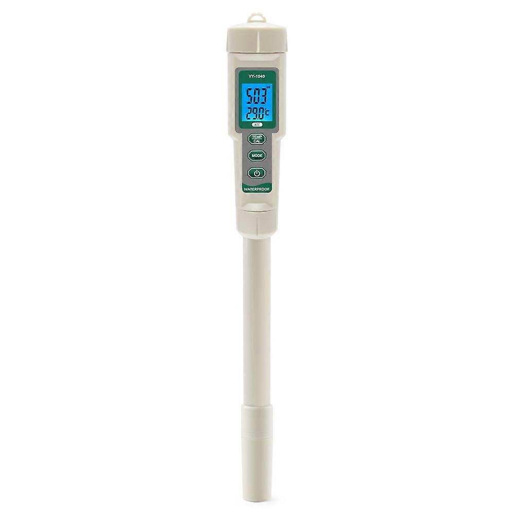 Professional Hydroponic Meter 4 in 1 PH EC TDS TEMP Tester Monitor Long Probes for Nutrient Solutions,Swimming,Aquarium
