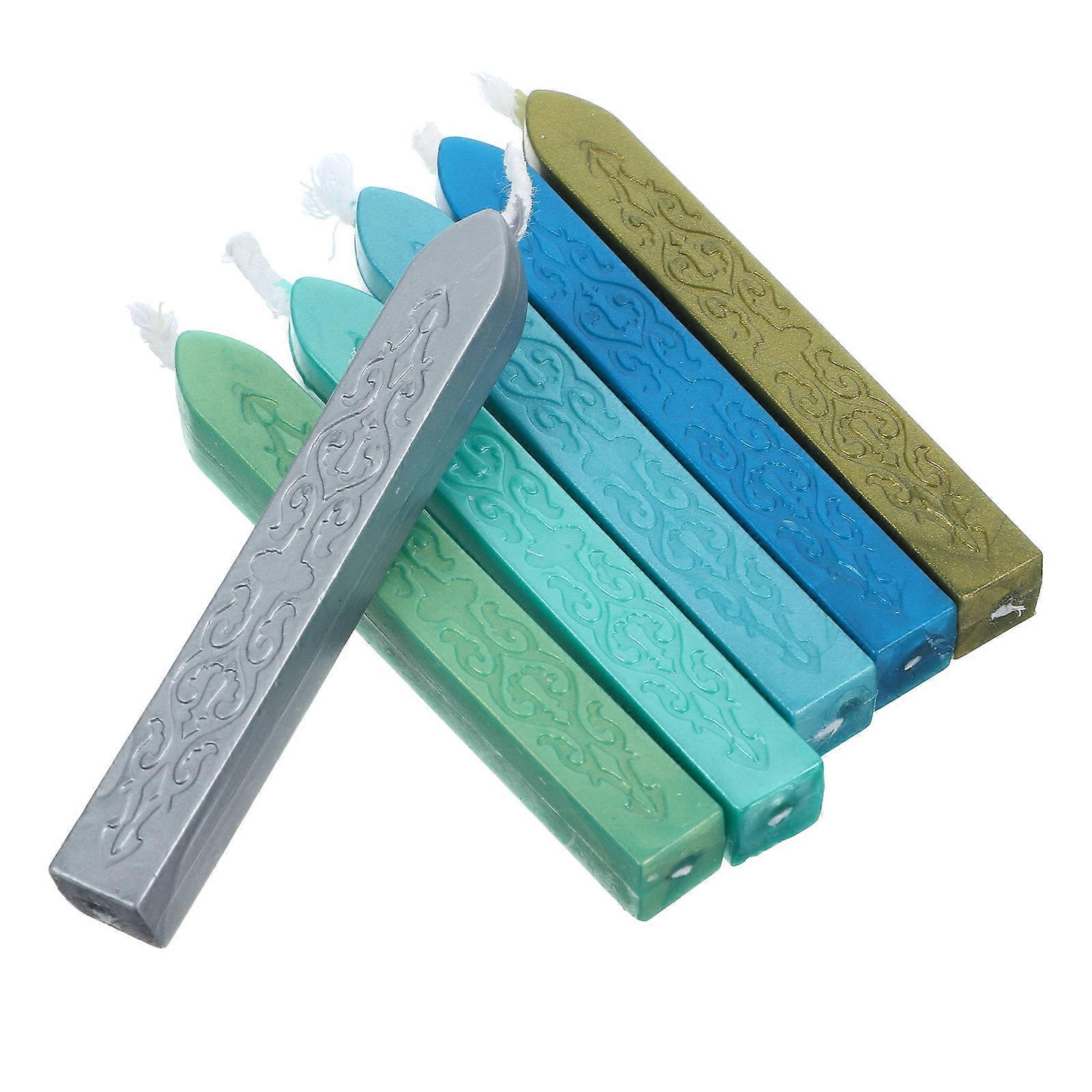 Fire Wax Sticks Sealing Wax for Invitation DIY Use 6Pcs Envelope Sticks