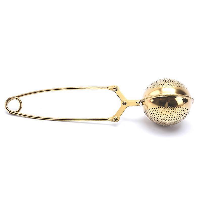 Tea Infuser rustfritt stål Sphere Mesh Tea Strainer Coffee Herb Spice Filter Diffuser Handle Tea Ball Match Teposer