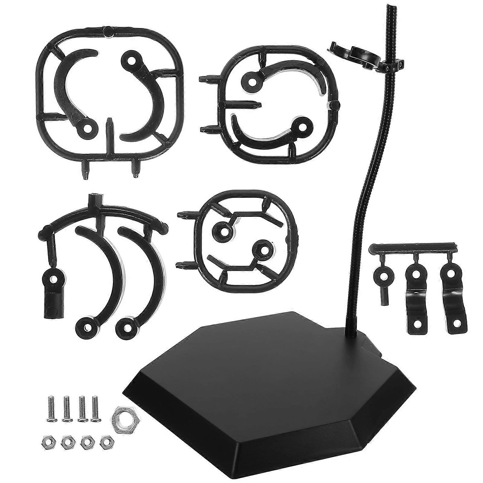 Black Action Figure Stand for Adjustable Model Display