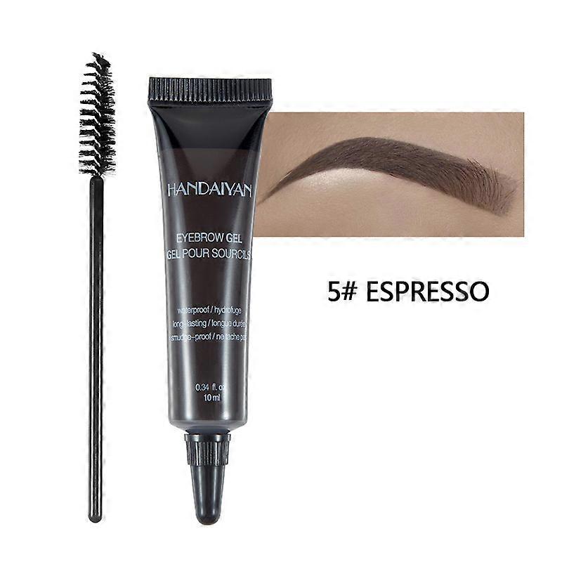 Kit de Maquillage Gel pour les Yeux, Peinture de Tatouage, Teinte Cr��meuse avec Brosse, Outil d'Am��lioration des Sourcils, pour Femme, 1 Pi��