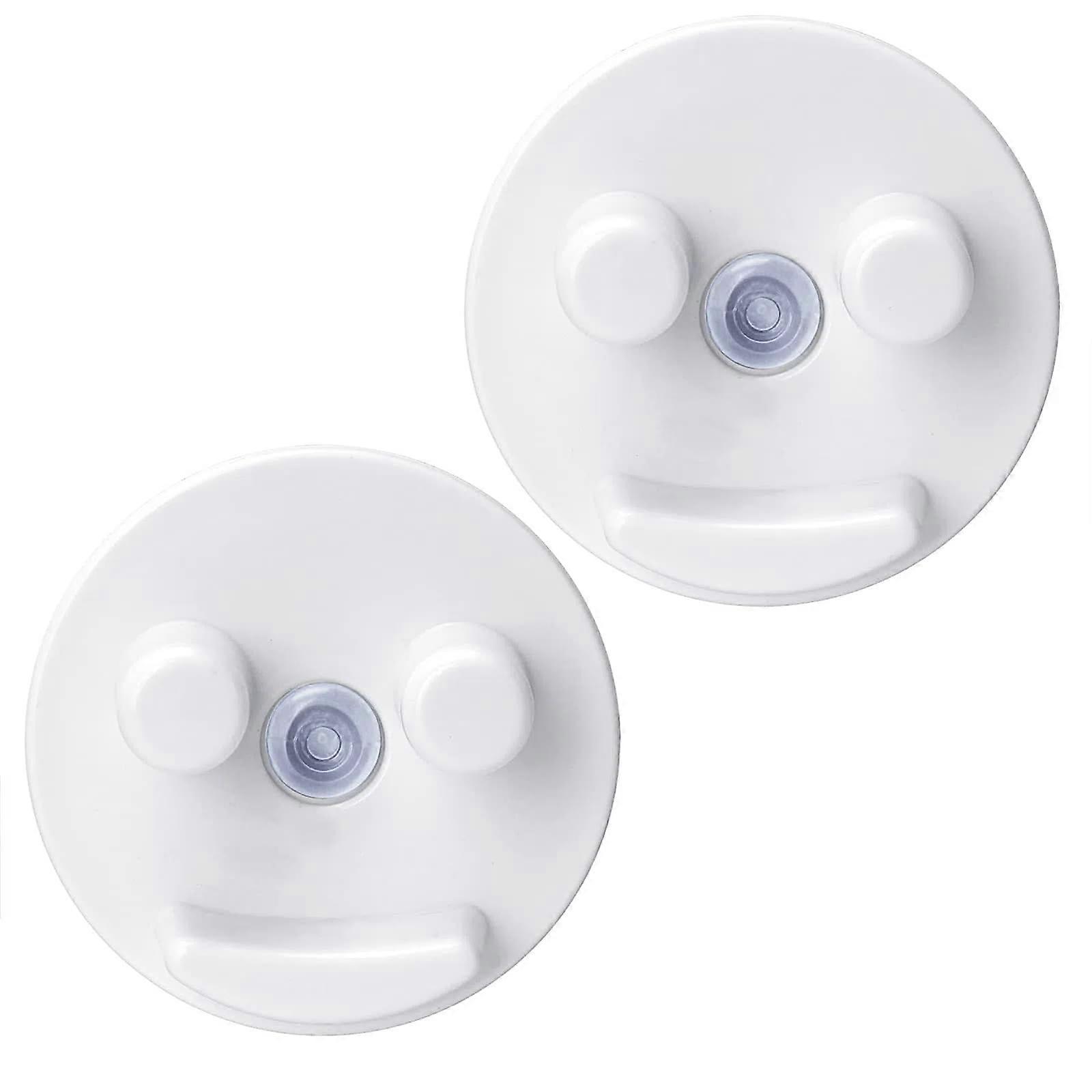 Sponge Holder Sink Caddy with Strong Suction Cup, SelfDraining Kitchen Organizer, White 2Pack