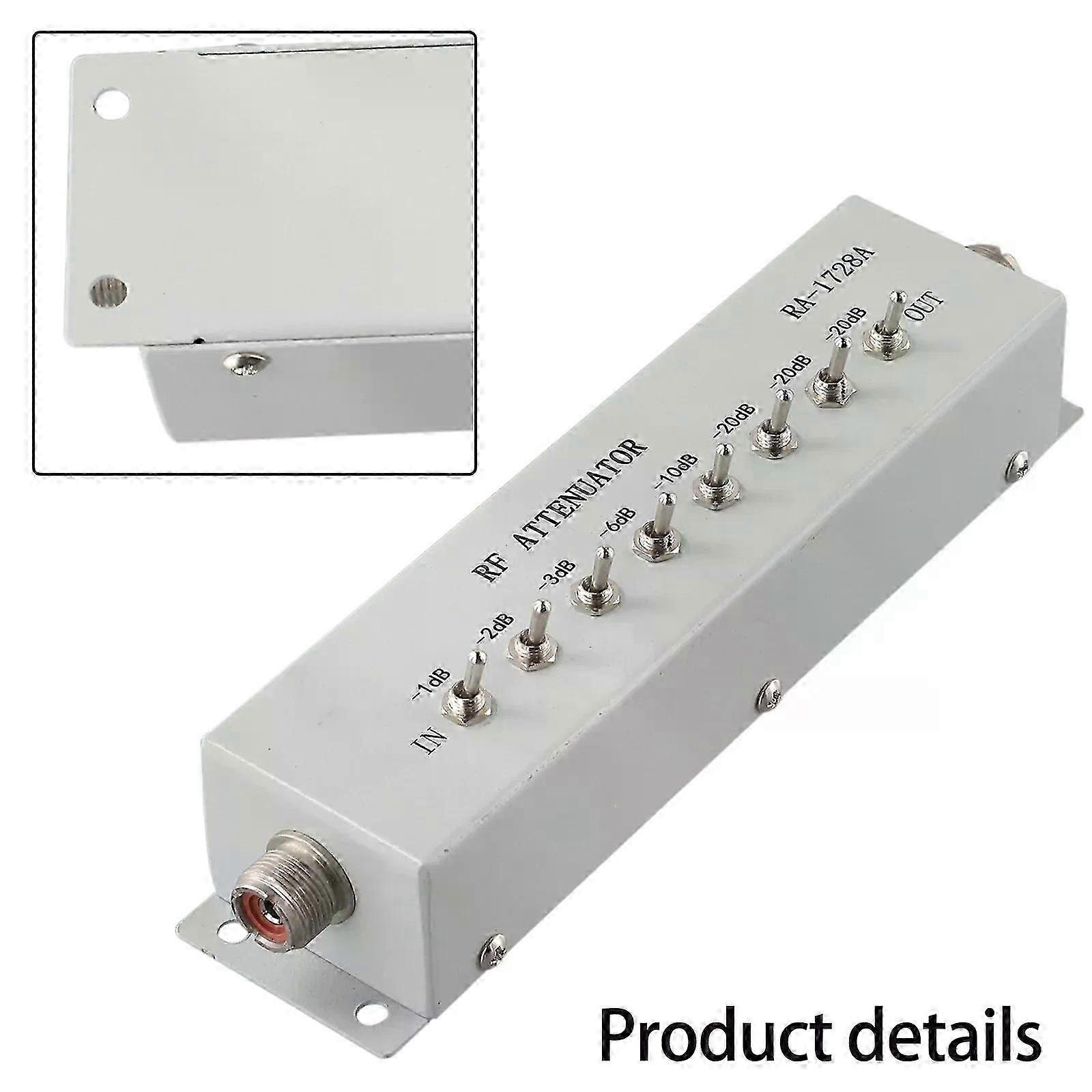 0 - 82DB VARIABLE/ STEP ATTENUATOR 50 OHM For Ham Radio Transmitter 025W Practical Metal Tools Accessories