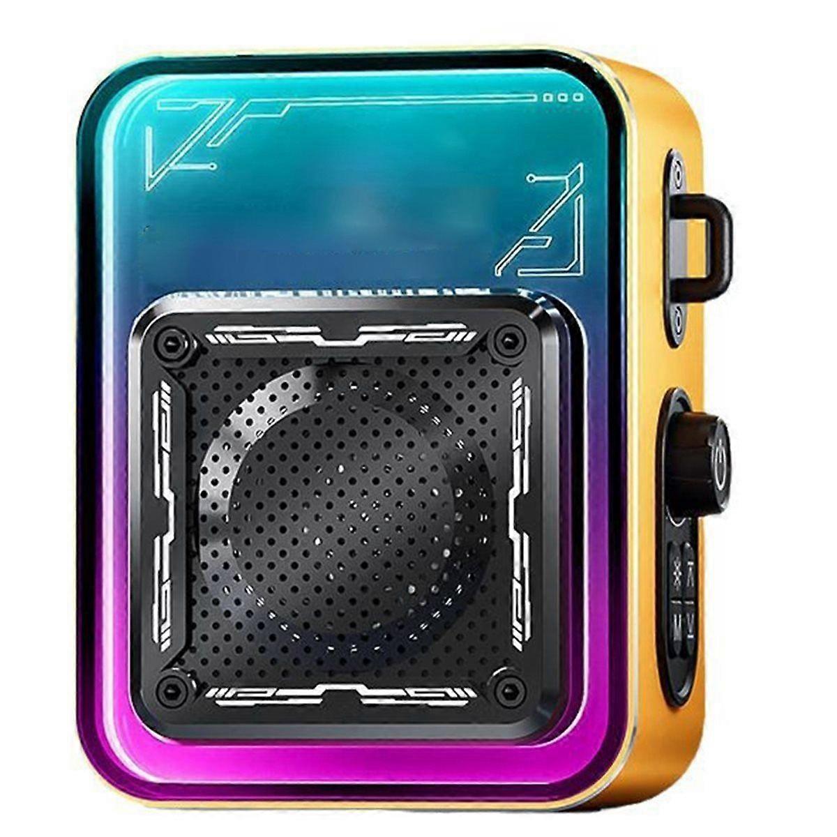 Bluetooth Speakers LED Light Stereo Outdoor Wireless Bluetooth Multifunctional Sound Box Broadcasti